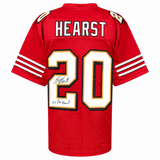 Garrison Hearst Signed Red Custom Football Jersey w/2x Pro Bowl