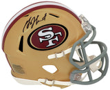 Garrison Hearst Signed San Francisco 49ers Riddell Speed Mini Helmet