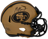 Garrison Hearst Signed San Francisco 49ers RAVE Riddell Speed Mini Helmet