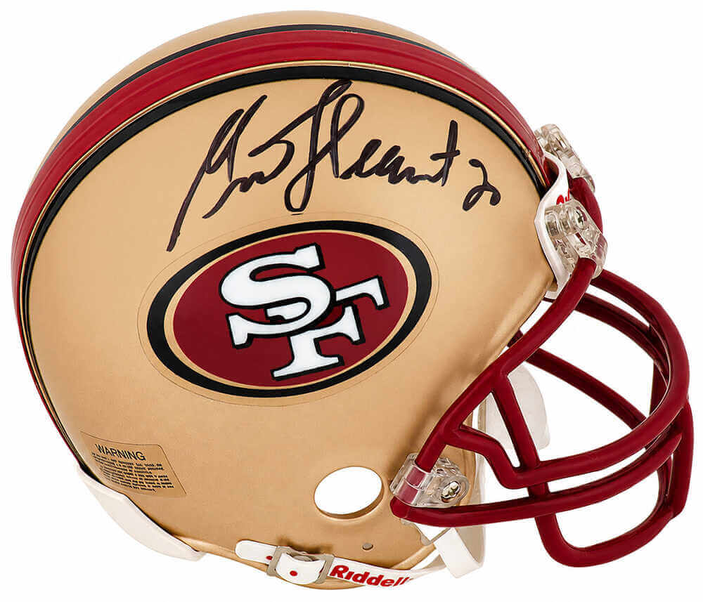 Garrison Hearst Signed San Francisco 49ers Riddell (VSR4) Mini Helmet