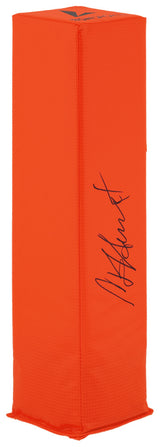Garrison Hearst Signed BSN Orange Football Endzone Pylon