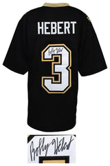 Bobby Hebert Signed Black Custom Football Jersey
