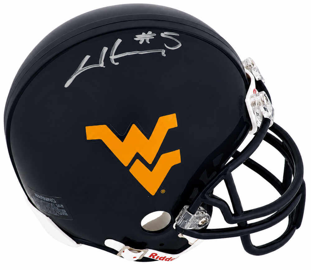 Chris Henry Signed West Virginia Mountaineers Riddell (VSR4) Mini Helmet