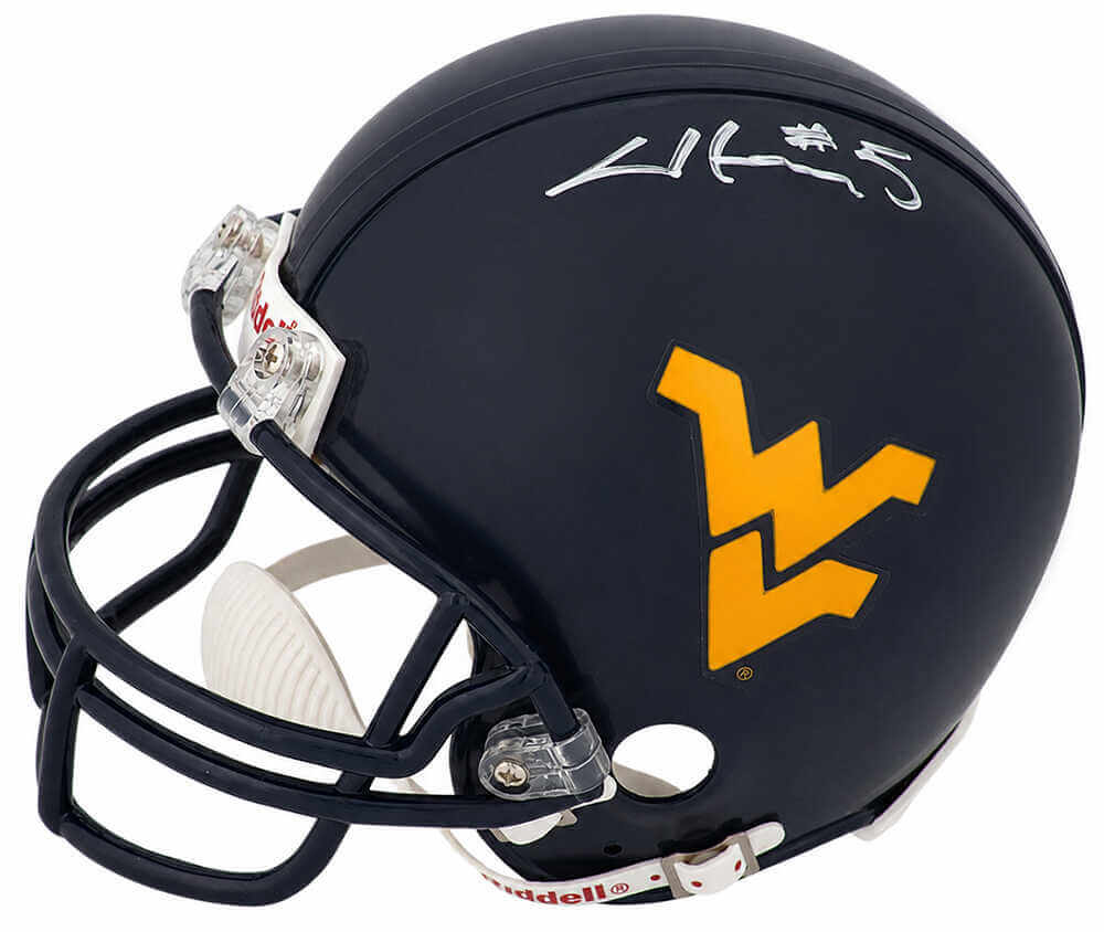 Chris Henry Signed West Virginia Riddell (VSR4) Mini Helmet