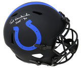 Ted Hendricks Signed Colts Eclipse Black Matte Riddell Full Size Speed Replica Helmet w/HOF'90