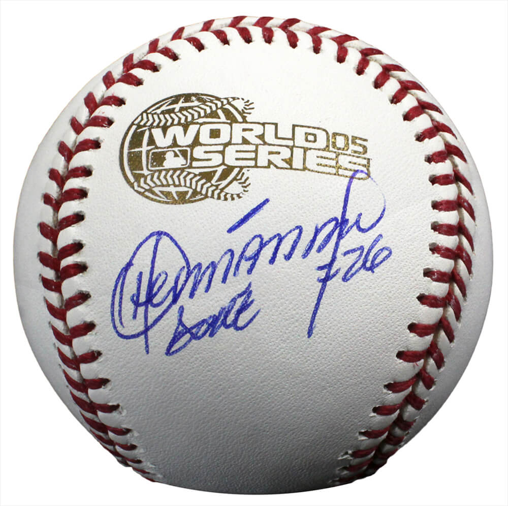 Orlando Hernandez Signed Rawlings Official 2005 World Series Baseball