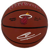 Tyler Herro Signed Miami Heat Logo Wilson NBA Basketball