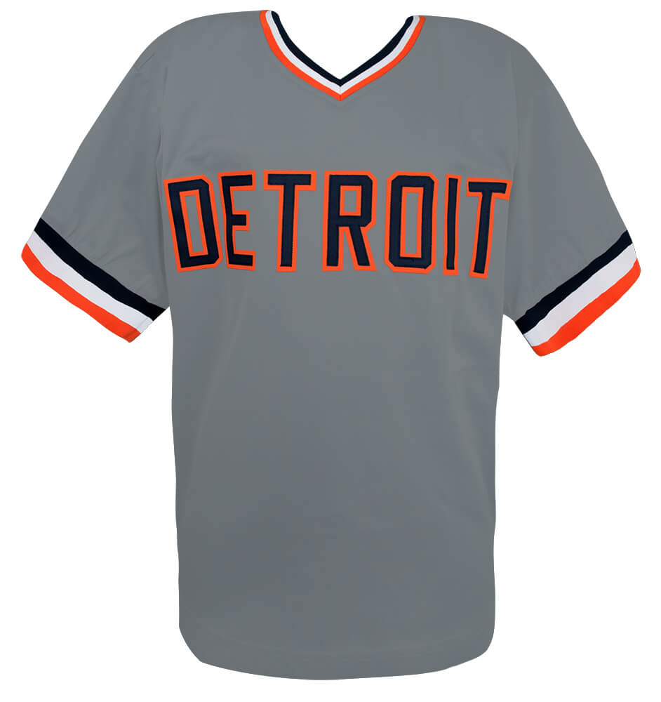 Larry Herndon Signed Grey Custom Baseball Jersey w/84 WS Champs