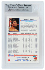 Virgil Hill Signed 1991 Kayo Boxing Trading Card #101 w/HOF'13 - (Beckett Encapsulated)