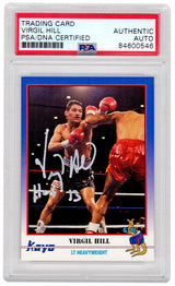 Virgil Hill Signed 1991 Kayo Boxing Trading Card #101 w/HOF'13 - (PSA/DNA Encapsulated)