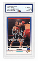 Virgil Hill Signed 1991 Kayo Boxing Trading Card #101 w/HOF'13 - (PSA Encapsulated)
