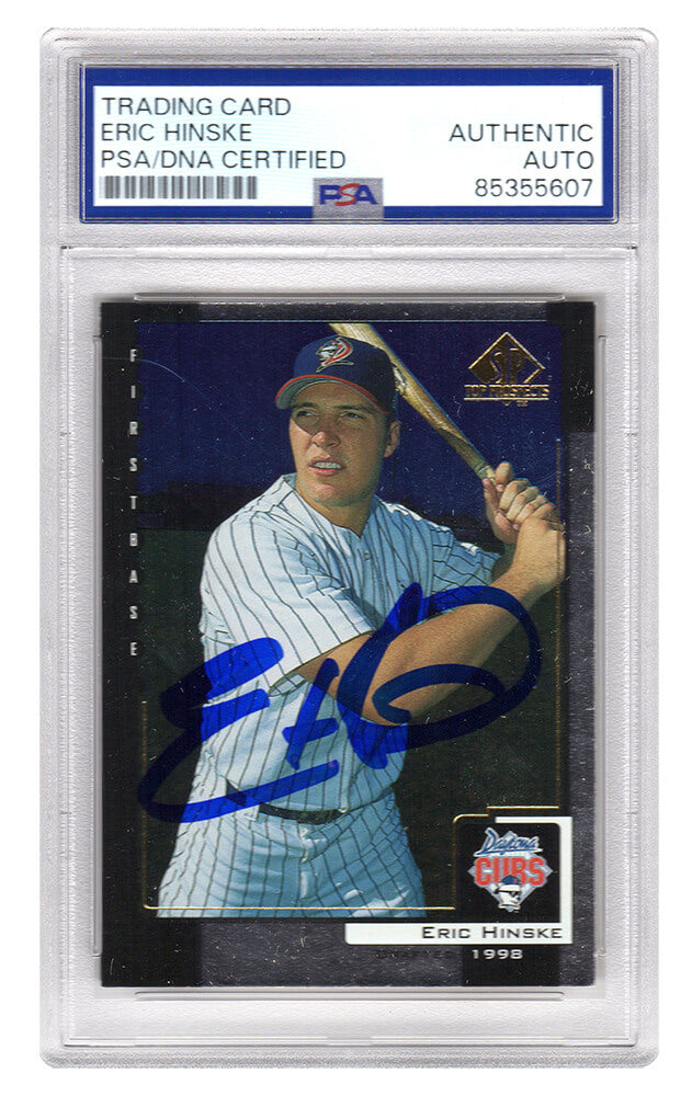 Eric Hinske Signed 2000 Upper Deck SP Rookie Baseball Card #45 - (PSA Encapsulated)