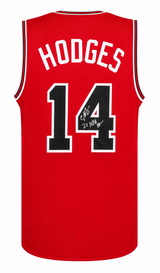 Craig Hodges Signed Red Custom Basketball Jersey w/2x NBA Champ