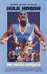 Hulk Hogan Signed "No Holds Barred" 11x17 Movie Poster