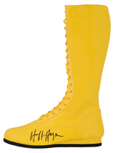 Hulk Hogan Signed Yellow Wrestling Costume Boot