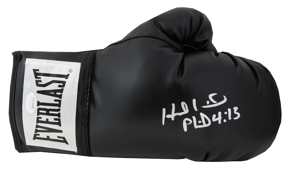 Evander Holyfield Signed Everlast Black Boxing Glove (JSA)