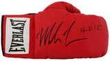 Evander Holyfield & Mike Tyson Dual Signed Everlast Red Boxing Glove - (Right Hand Glove)