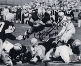 Paul Hornung Signed Green Bay Packers B&W Goaline Dive 8x10 Photo w/HOF'86