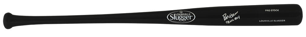 Bob Horner Signed Louisvill Slugger Pro Stock Black Baseball Bat w/78 NL ROY