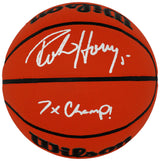 Robert Horry Signed Wilson Indoor/Outdoor NBA Basketball w/7x Champs