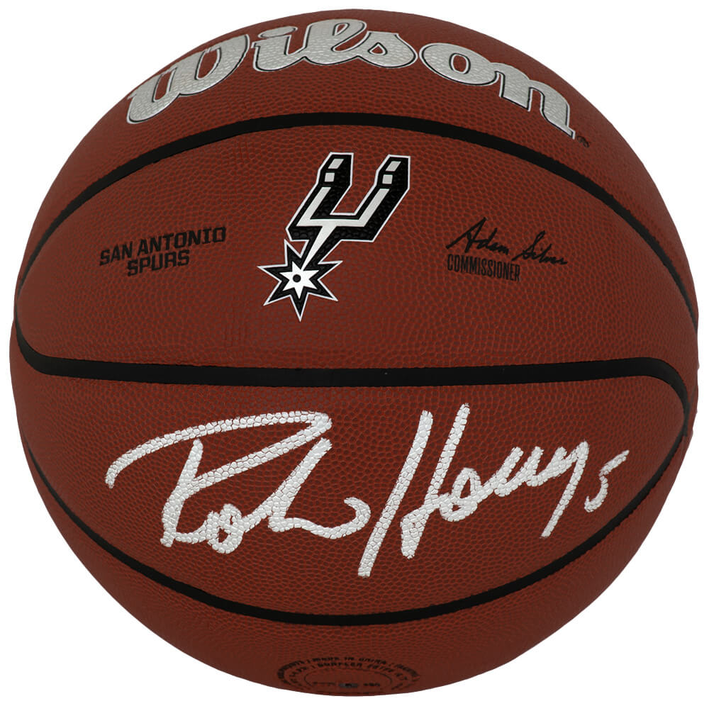 Robert Horry Signed San Antonio Spurs Logo Wilson NBA Basketball