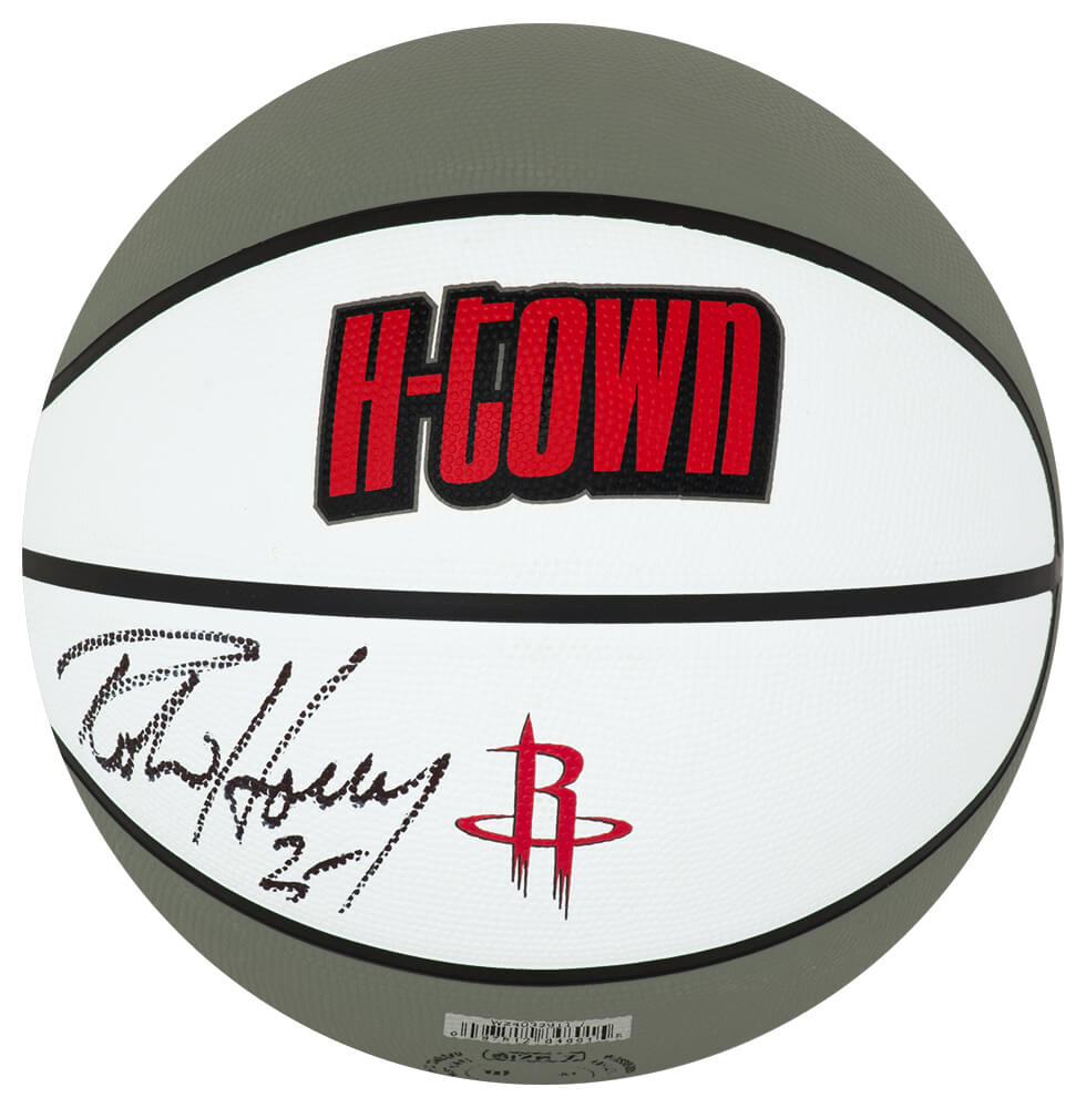 Robert Horry Signed Houston Rockets The City Logo Wilson NBA Basketball