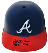 Bob Horner Signed Atlanta Braves Replica Souvenir Batting Helmet w/78 NL ROY