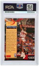 Robert Horry Signed Houston Rockets 1992-93 Fleer Ultra Rookie Series Basketball Card #3  (PSA Encapsulated)