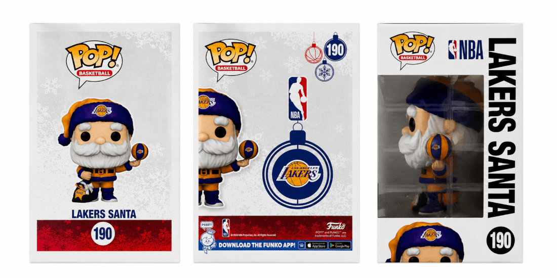 Robert Horry Signed Los Angeles Lakers SANTA Funko Pop Doll #190
