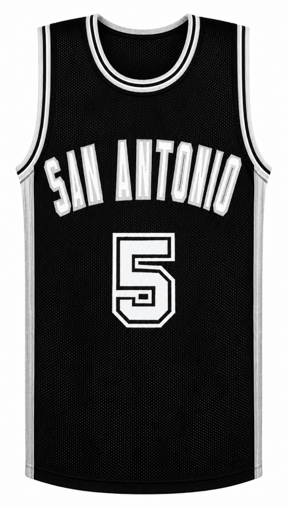 Robert Horry Signed Black Custom Basketball Jersey