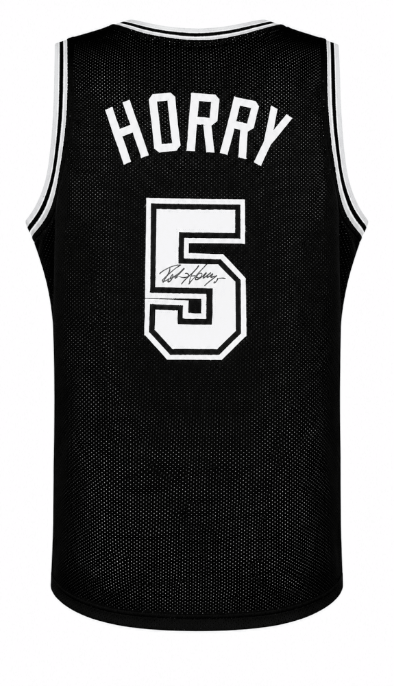 Robert Horry Signed Black Custom Basketball Jersey
