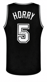 Robert Horry Signed Black Custom Basketball Jersey
