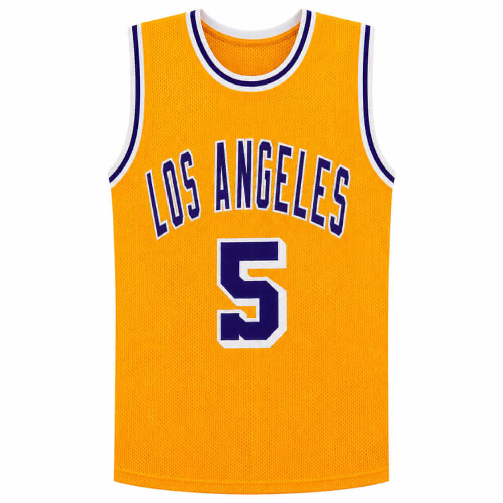 Robert Horry Signed Gold Custom Basketball Jersey w/Big Shot Rob