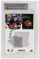 Marian Hossa Signed Ottawa Senators 1997 Pinnacle Rookie Card #17 - (Beckett Encapsulated)