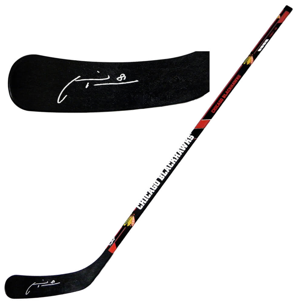 Marian Hossa Signed Chicago Blackhawks Logo 48 Inch Full Size Hockey Stick