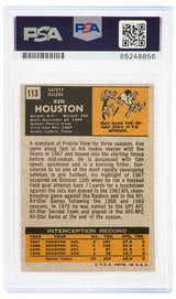 Ken Houston Signed Houston Oilers 1971 Topps Football Rookie Trading Card #113 - (PSA Encapsulated)