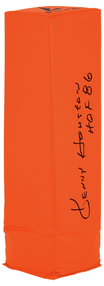 Ken Houston Signed BSN Orange Football Endzone Pylon w/HOF'86
