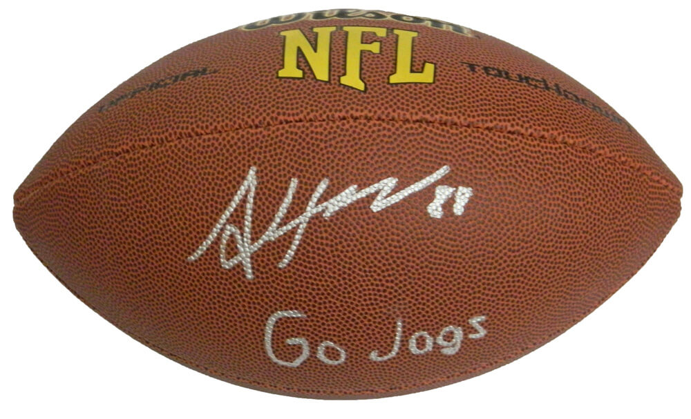 Allen Hurns Signed Wilson Touchdown Full Size NFL Football w/Go Jags