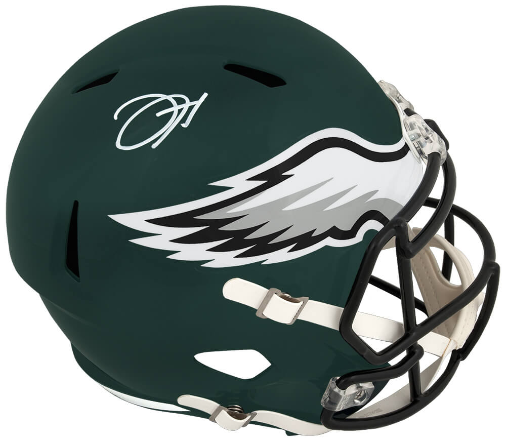 Jalen Hurts Signed Philadelphia Eagles Riddell Full Size Speed Replica Helmet (Beckett)