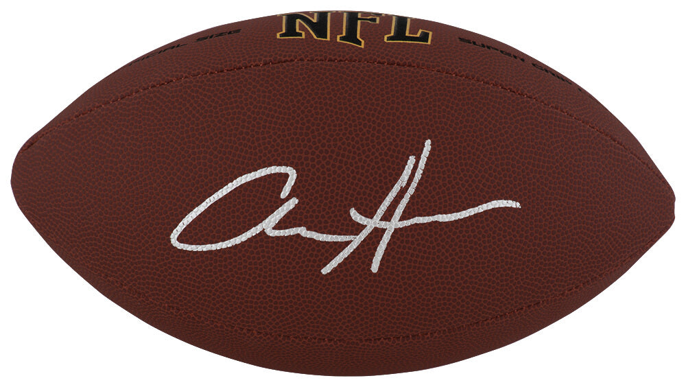 Aidan Hutchinson Signed Wilson Super Grip Full Size NFL Football