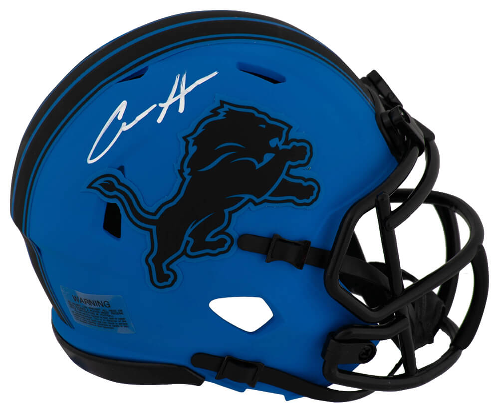Aidan Hutchinson Signed Detroit Lions RAVE Riddell Speed Mini Helmet