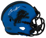 Aidan Hutchinson Signed Detroit Lions RAVE Riddell Speed Mini Helmet