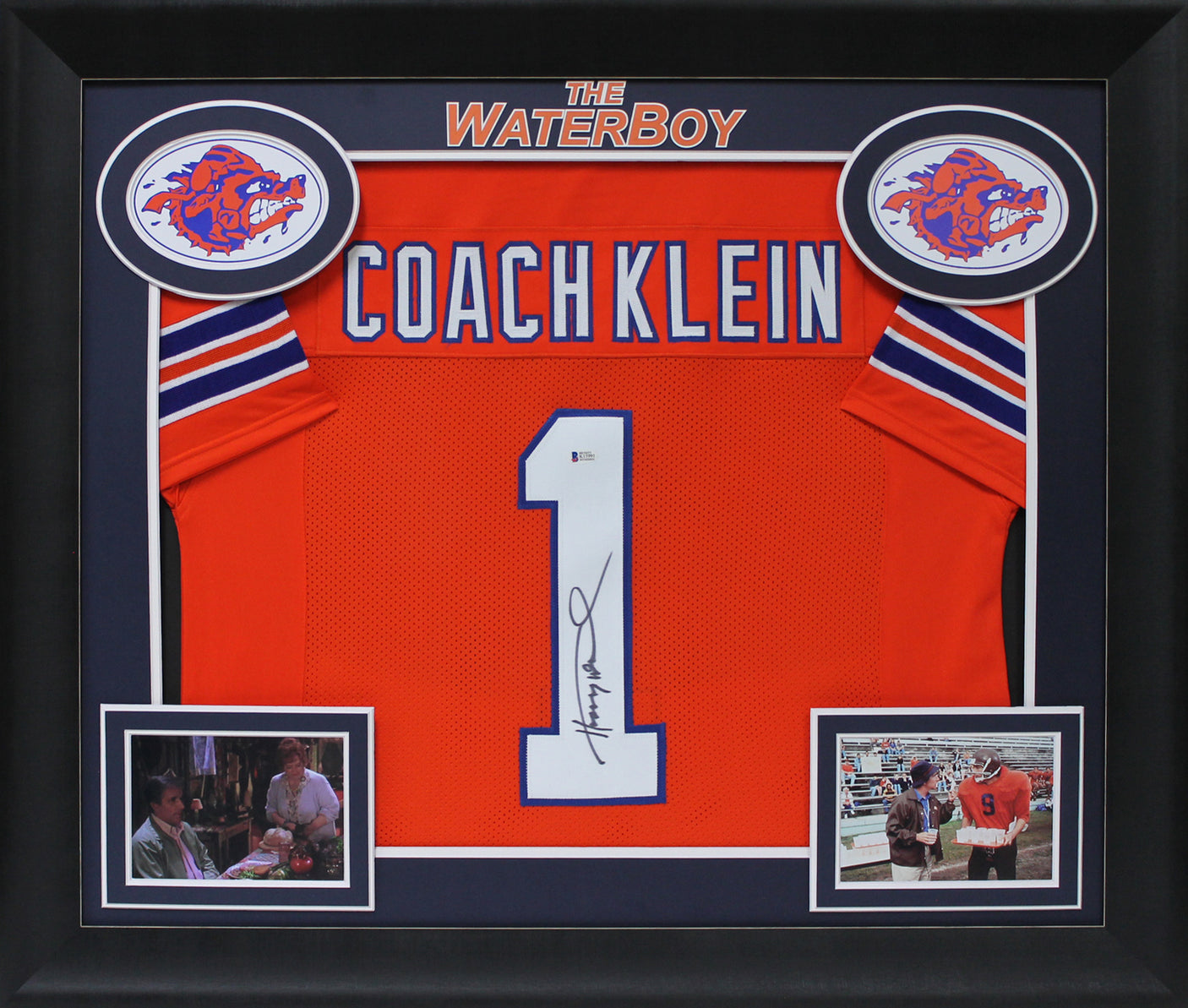 Henry Winkler The Waterboy Signed Orange Coach Klein Framed Jersey BAS Witnessed