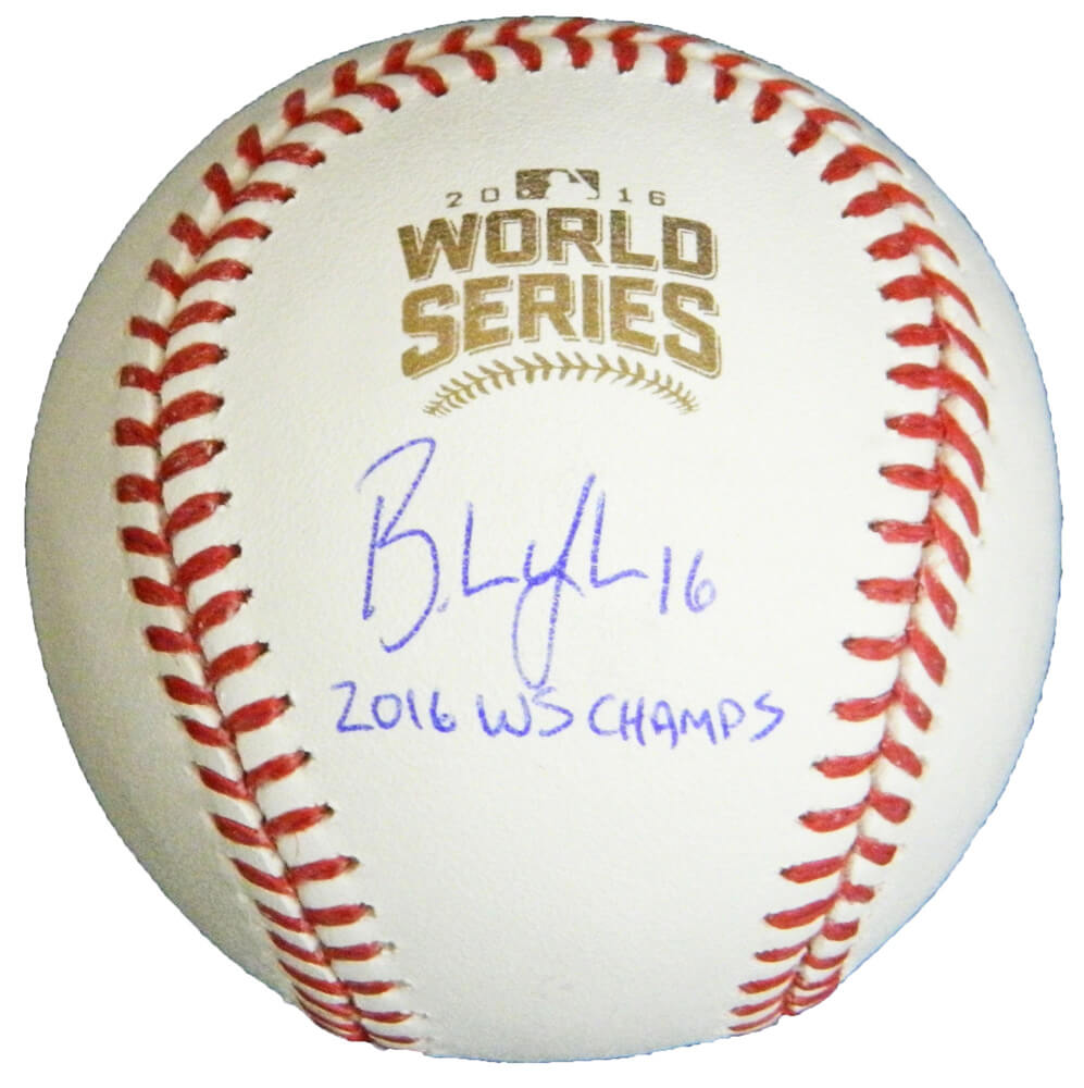 Brandon Hyde Signed Rawlings Official 2016 World Series Baseball w/2016 WS Champs
