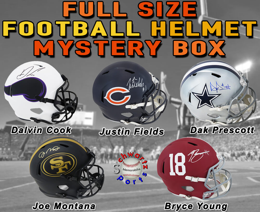 Schwartz Sports Football Star Signed Mystery Full Size Helmet - Series 27 (Limited to 50)