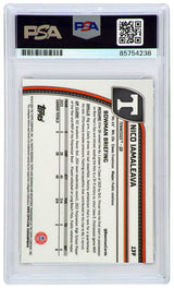 Nico Iamaleava Signed 2024 Bowman Chrome (1st Bowman) Purple Refractor LE/399 Football Card #139 - (PSA - Auto Grade 10)