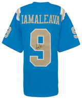 Nico Iamaleava Signed Blue Custom College Football Jersey