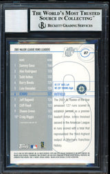 Ichiro Suzuki Autographed 2002 Topps Ten Card #87 Seattle Mariners Auto Grade 10 Beckett BAS #12491158