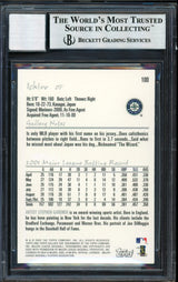 Ichiro Suzuki Autographed 2002 Topps Gallery Card #100 Seattle Mariners Auto Grade 10 Beckett BAS #12491172