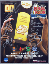 2005 Illinois Fighting Illini Team Signed 2005 NCAA Men's Basketball Tournament Final Four Program w/6 Signatures